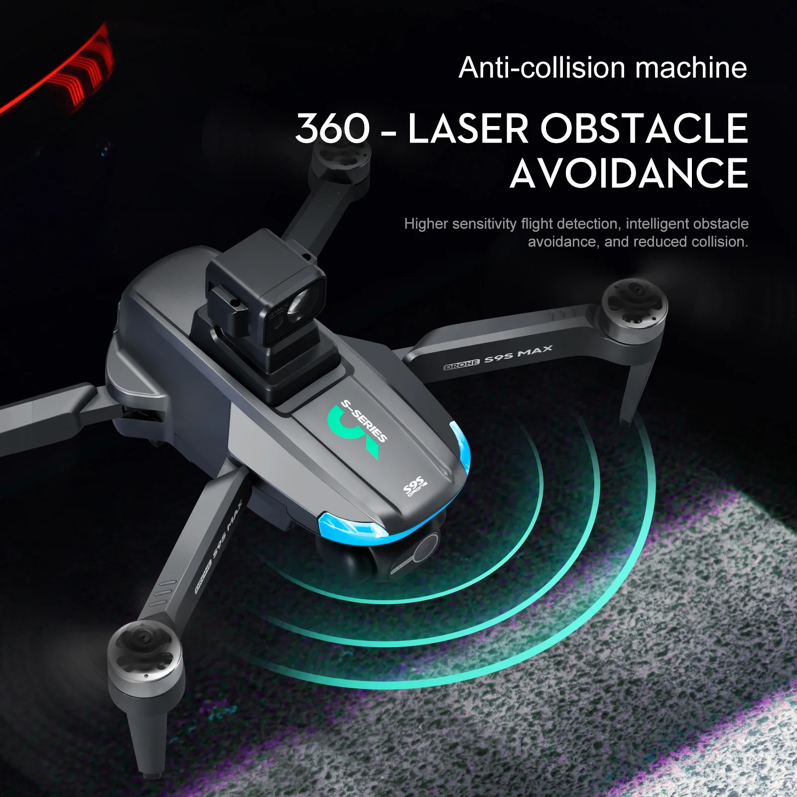 NEW S9S MAX MINI Drone 4K 2-Ax - огляд і ціна Drone Lidar