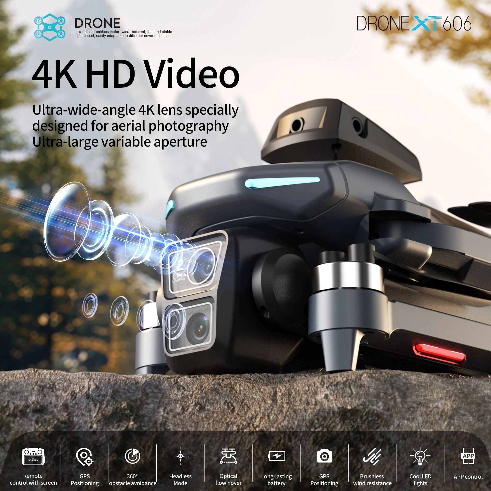 Lenovo XT606 MAX GPS Drone 4k  - огляд і ціна Drone Photogrammetry