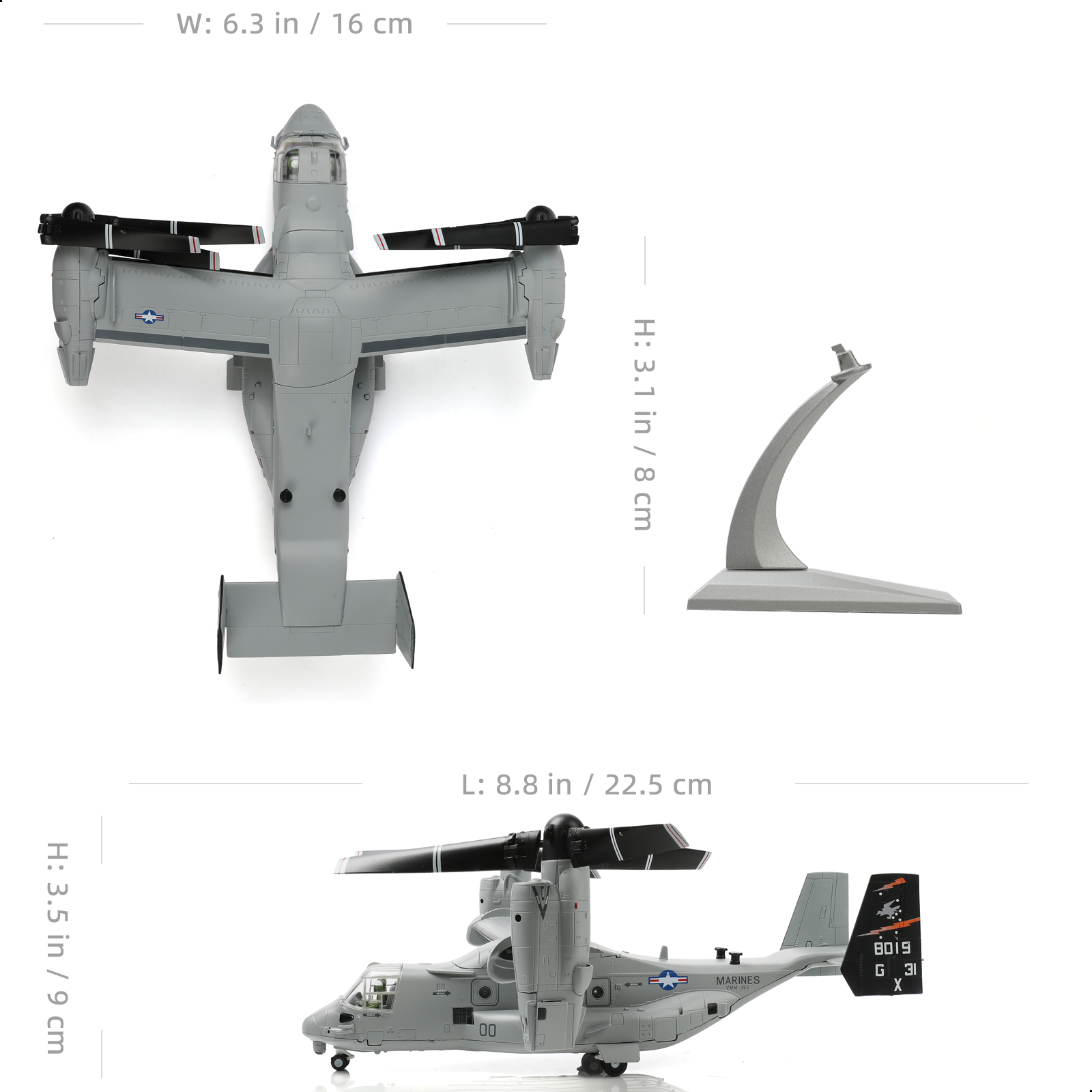 NUOTIE 1/72 US Navy VMMT-204 V - огляд і ціна Jjrc Drone X12