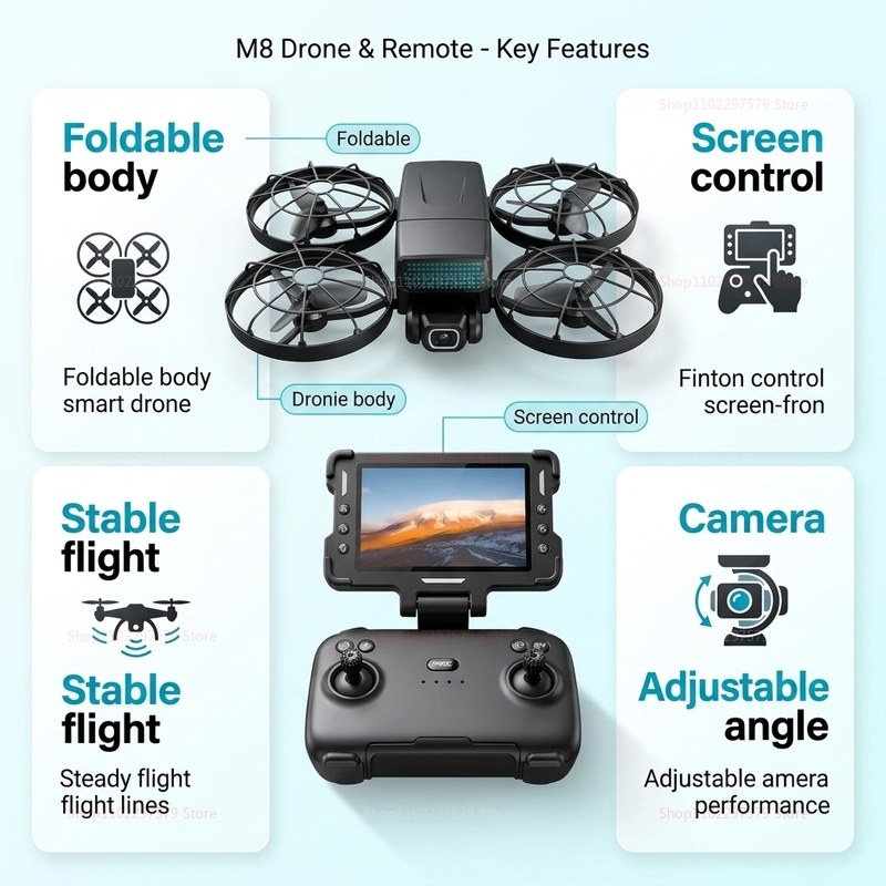 New Drones M8 GPS 8K Professio - огляд і ціна Drone Photogrammetry